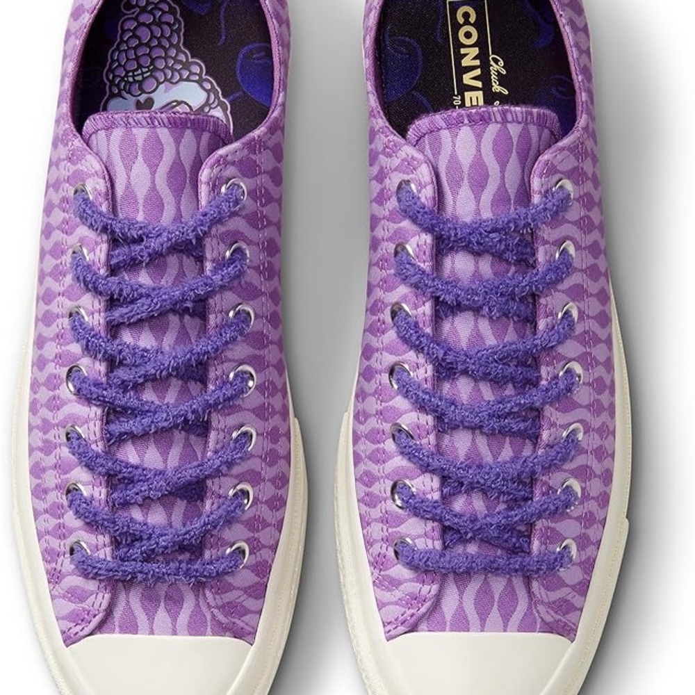 Purple Patterned converse - Picture 2 of 5